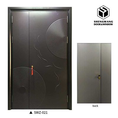 วิลล่า อลูมิเนียม Glass Hinged ประตู Hinged ประตูอลูมิเนียมกับอัลลูมิเนียม Honeycomb ภายใน