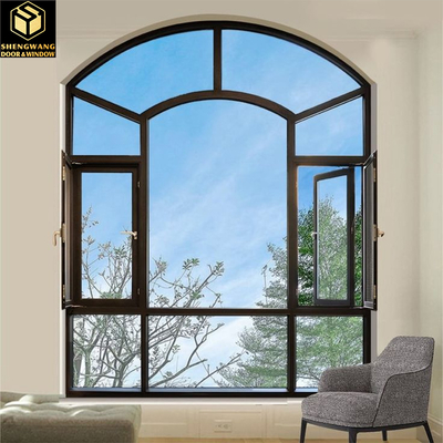 การทำความสะอาดและรูปลักษณ์ร่วมสมัยพร้อมประตูเลื่อนกระจกอะลูมิเนียมสำหรับบ้านและวิลล่า