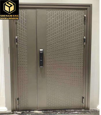 PU Paint With Gold Aluminum ประตูห้องสําหรับ OEM ประตูไฟภายใน